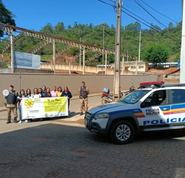 Assistência Social, Conselho Tutelar e PM de Pedra do Anta fazem blitz educativa sobre abuso sexual de crianças e adolescentes