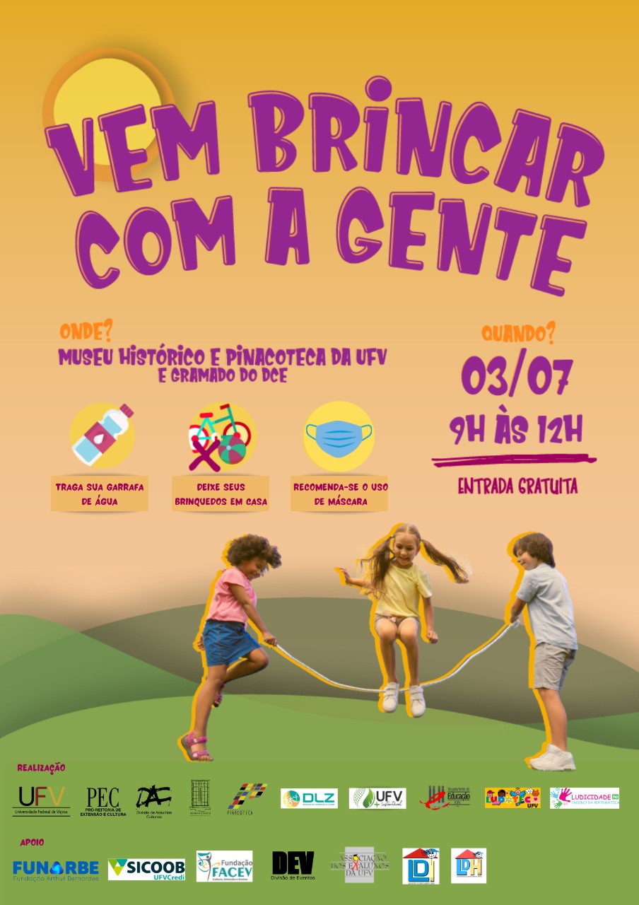 UFV oferece manhã de brincadeiras para toda a comunidade neste domingo