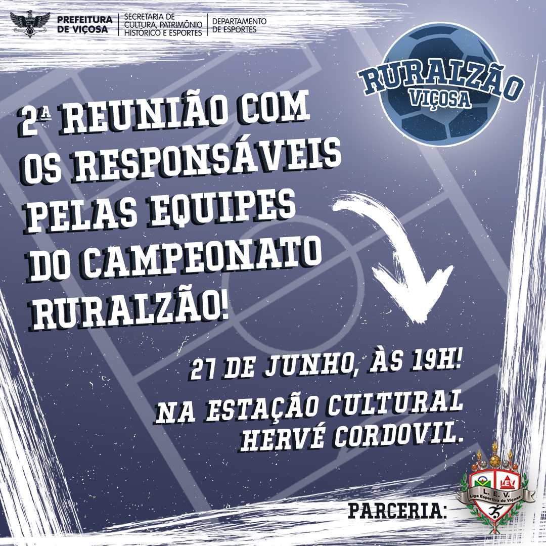 Segunda reunião sobre o Ruralzão de Viçosa acontecerá na próxima segunda-feira (27)
