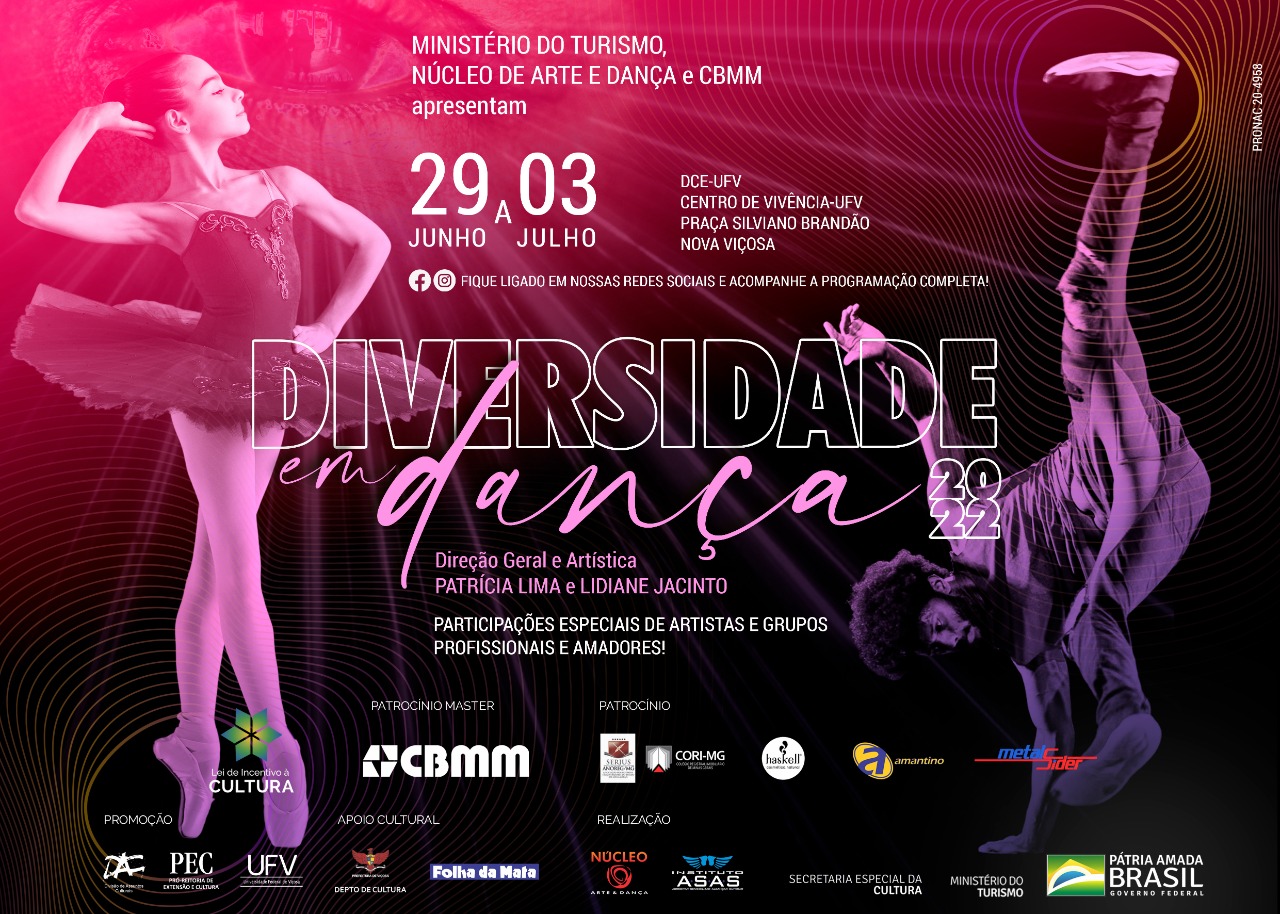 Mostra Diversidade em Dança leva cinco dias de espetáculos para Viçosa