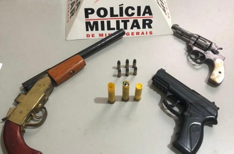 Homem é preso com duas armas de fogo em Ervália