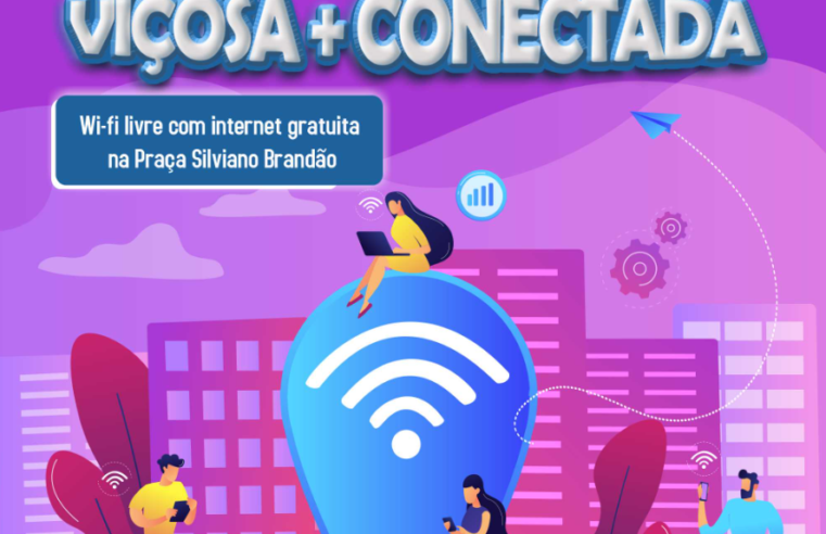 Prefeitura de Viçosa disponibiliza internet grátis na Praça Silviano Brandão