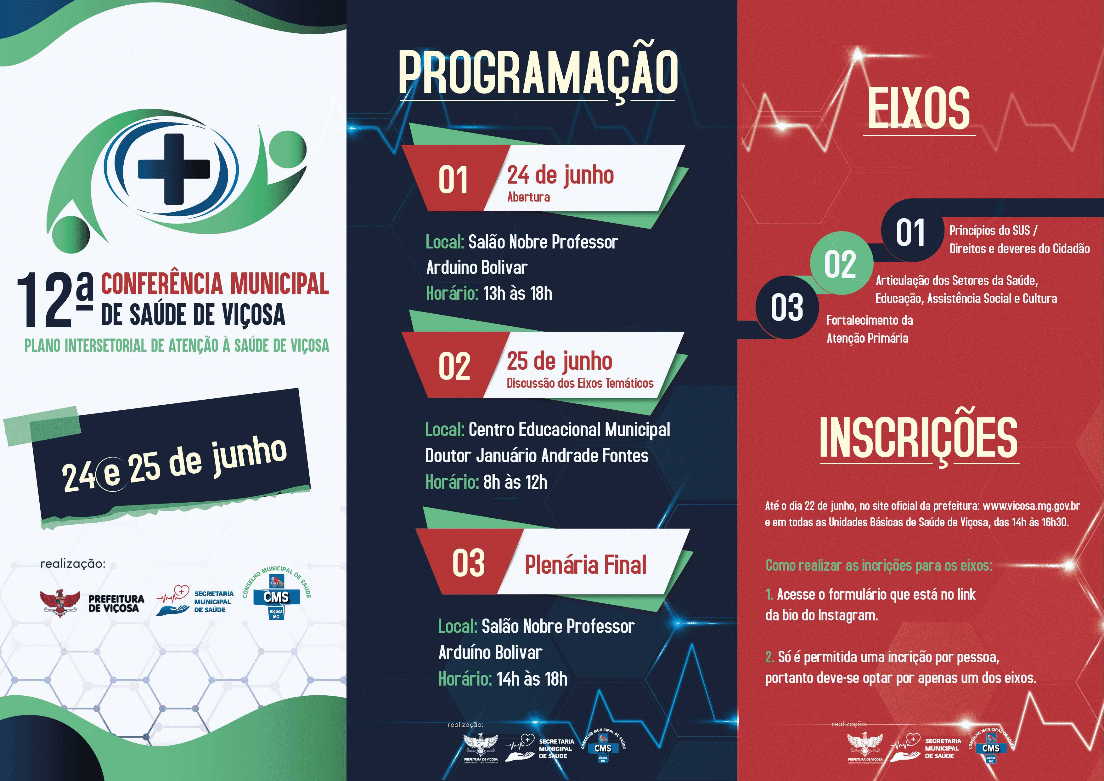 Prefeitura de Viçosa realiza a 12ª Conferência de Saúde