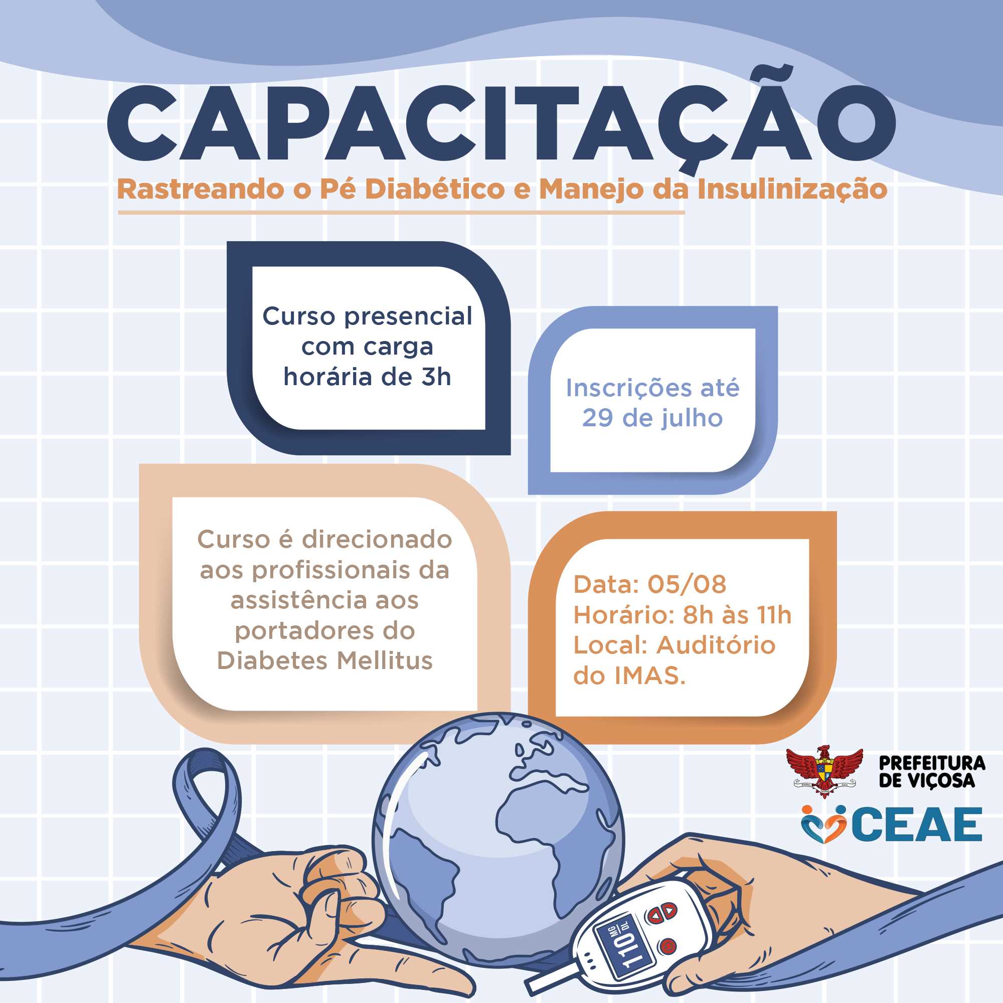 Viçosa: Ceae promove capacitação para enfermeiros da Atenção Primária