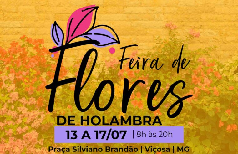 Feira de Flores de Holambra tem início a partir de quarta-feira (13), em Viçosa