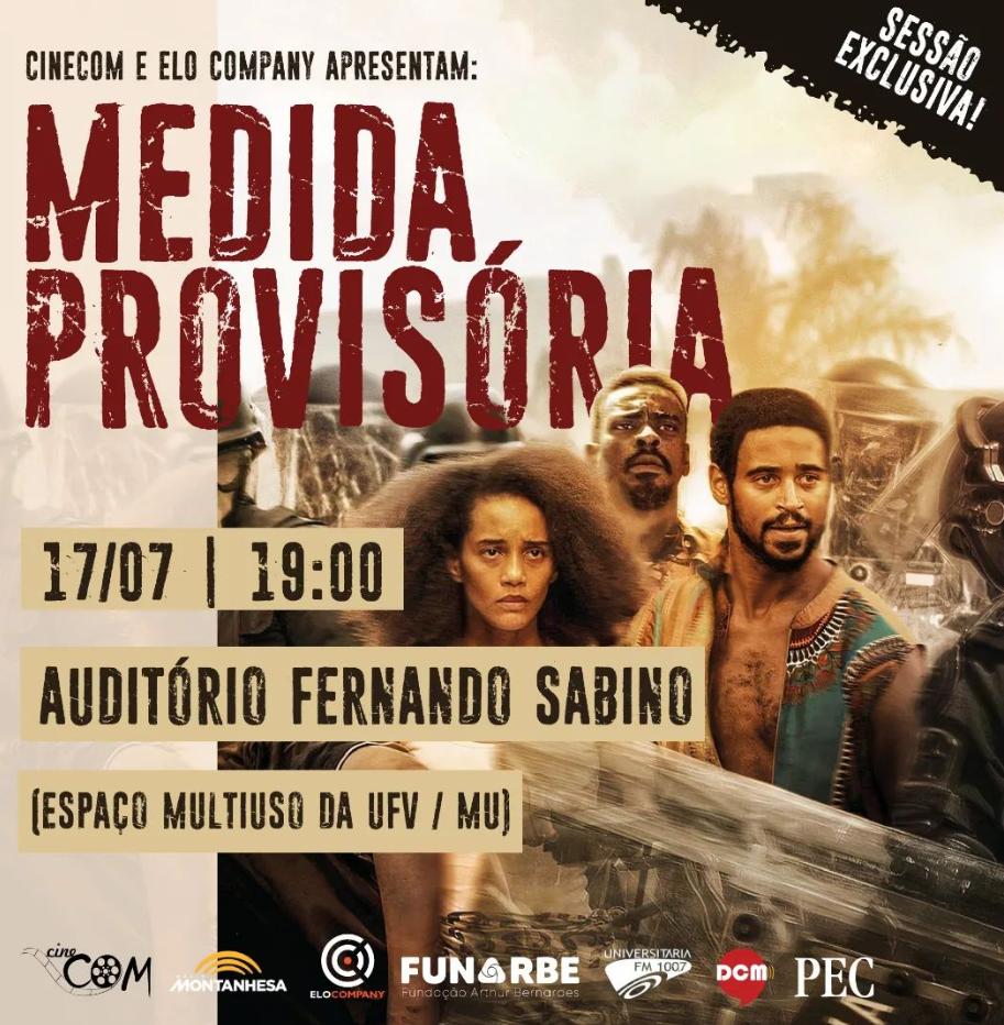 Viçosa: Cinecom exibirá sessão exclusiva do filme “Medida Provisória” neste domingo
