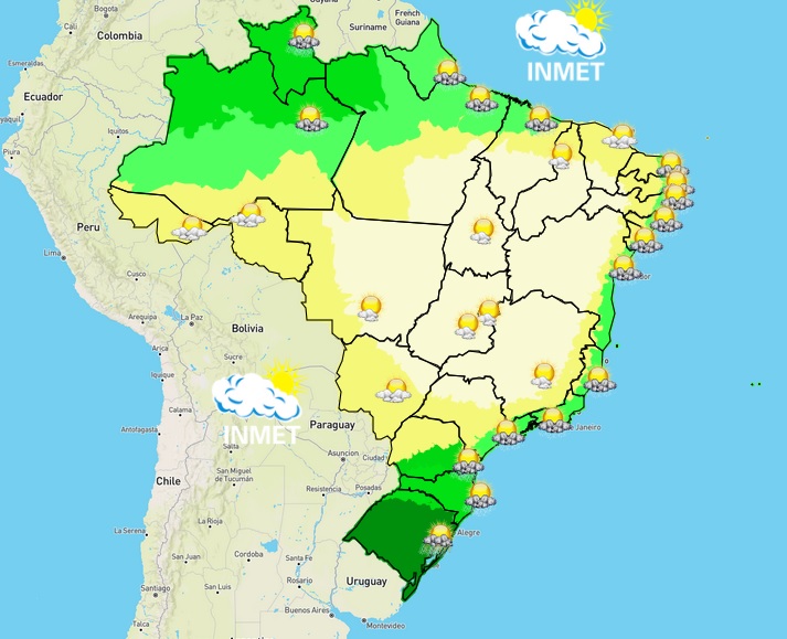 Previsão do tempo para Viçosa e região nesta quinta-feira (14/7)