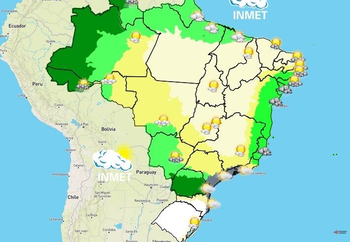 Previsão do tempo para Viçosa e região nesta segunda-feira (18/7)