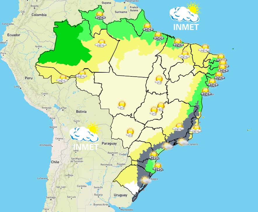 Previsão do tempo para Viçosa e região nesta terça-feira (19/7)