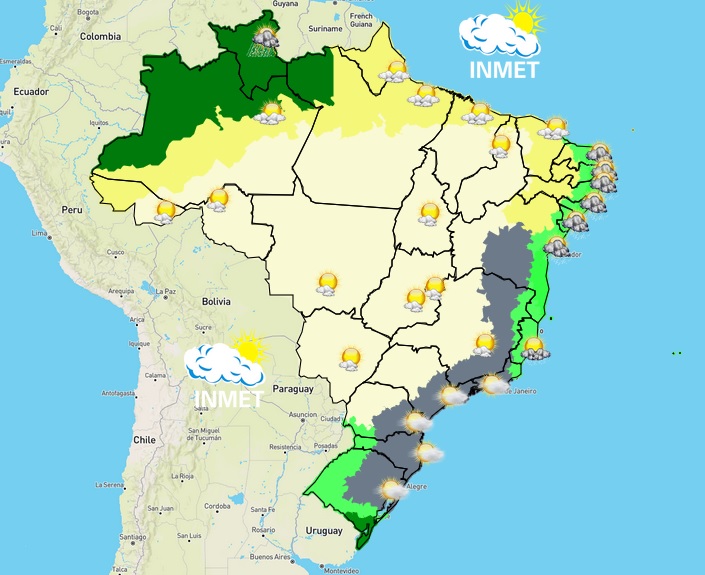 Previsão do tempo para Viçosa e região nesta quinta-feira (21/7)