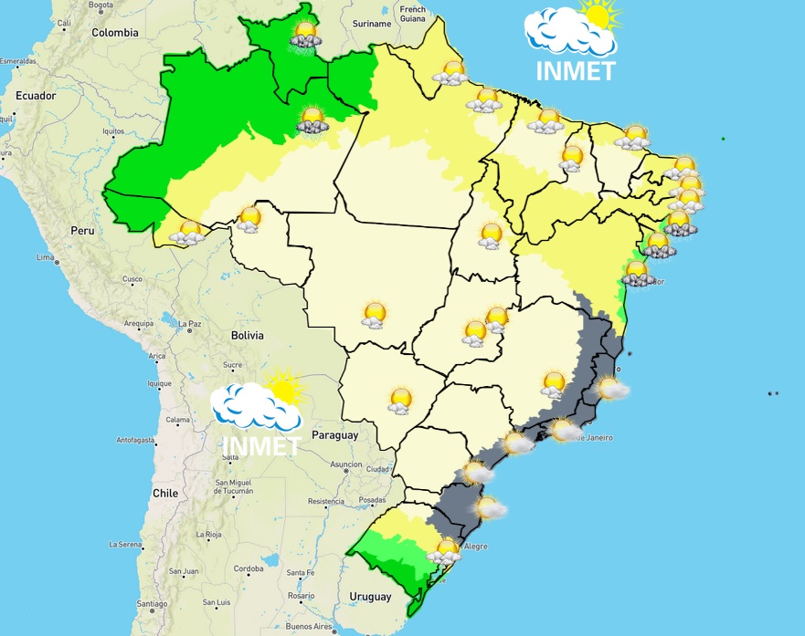 Previsão do tempo para Viçosa e região nesta segunda-feira (25/7)