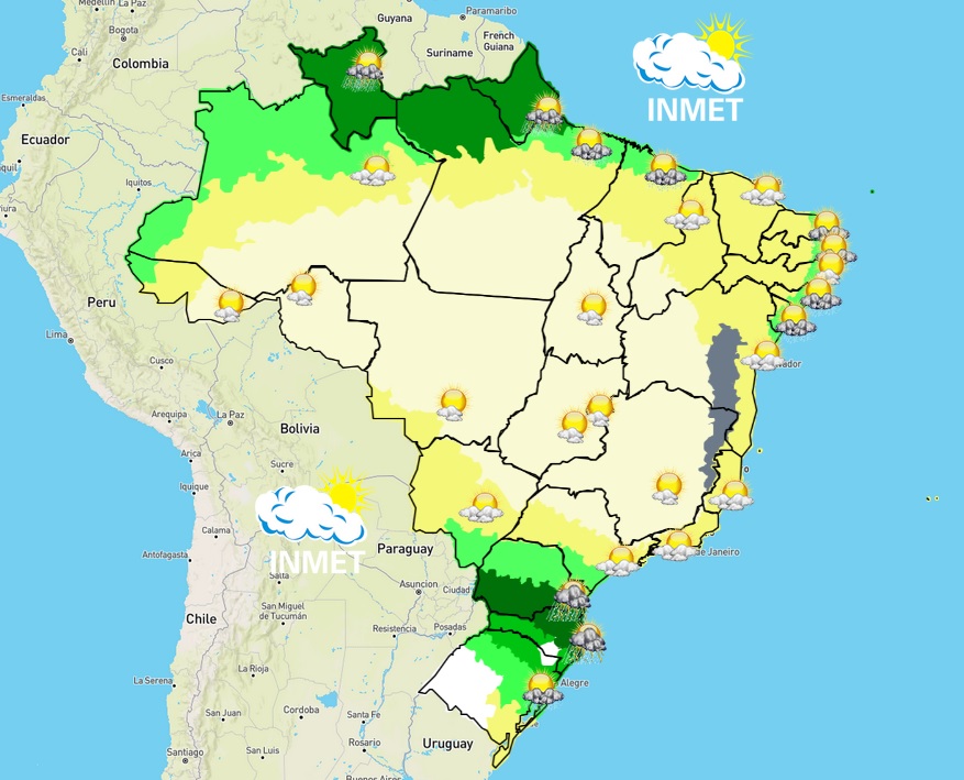 Previsão do tempo para Viçosa e região nesta sexta-feira (29/7)