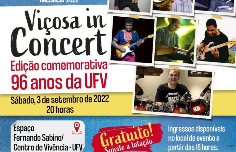 Evento Viçosa in Concert acontece no próximo sábado (03)