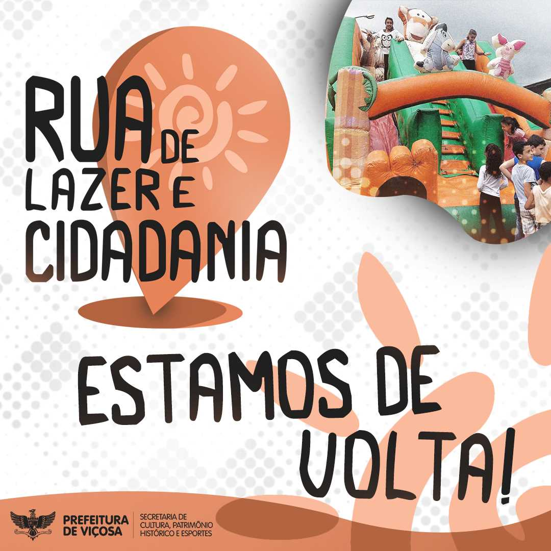 Viçosa: atividades do projeto Rua de Lazer retornam no sábado (03)