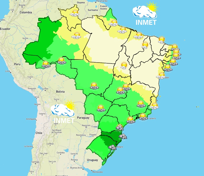 Previsão do tempo para Viçosa e região nesta quarta-feira (10/8)