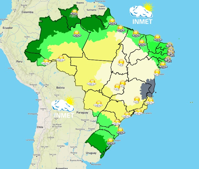 previsão do tempo para Viçosa e região nesta quinta-feira (4/8)