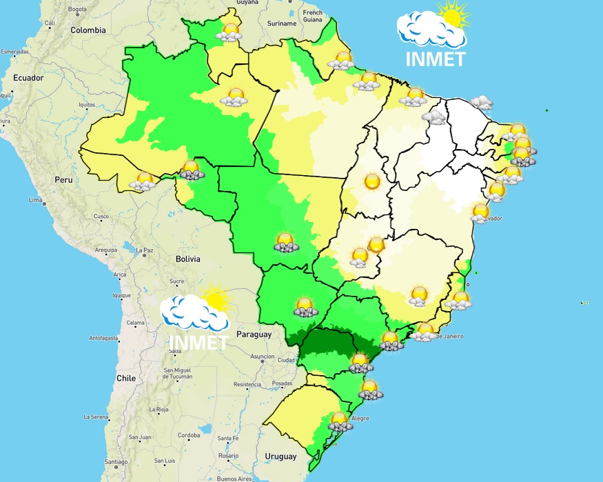 Previsão do tempo para Viçosa e região nesta segunda-feira (8/8)