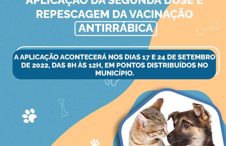 Vacinação Antirrábica: 2ª dose e repescagem