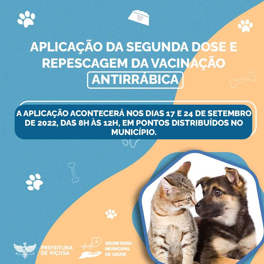 Vacinação Antirrábica: 2ª dose e repescagem