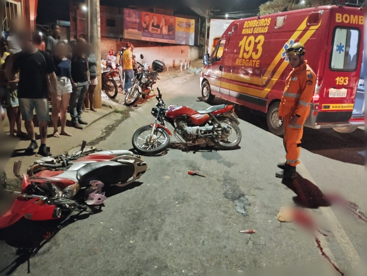Colisão frontal entre motos deixa homem gravemente ferido no Cidade Nova