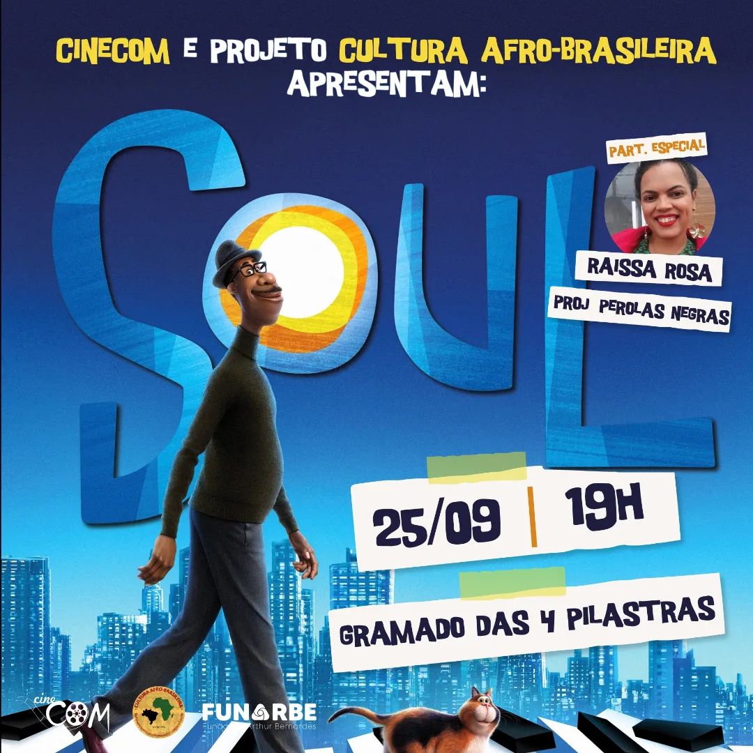 Cinecom exibirá filme “Soul” na noite deste domingo (25)