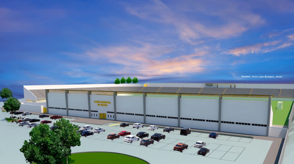 Segundo a Prefeitura de Viçosa, o recurso parlamentar conseguido não é nem 50% do valor total para a construção do novo estádio de futebol.