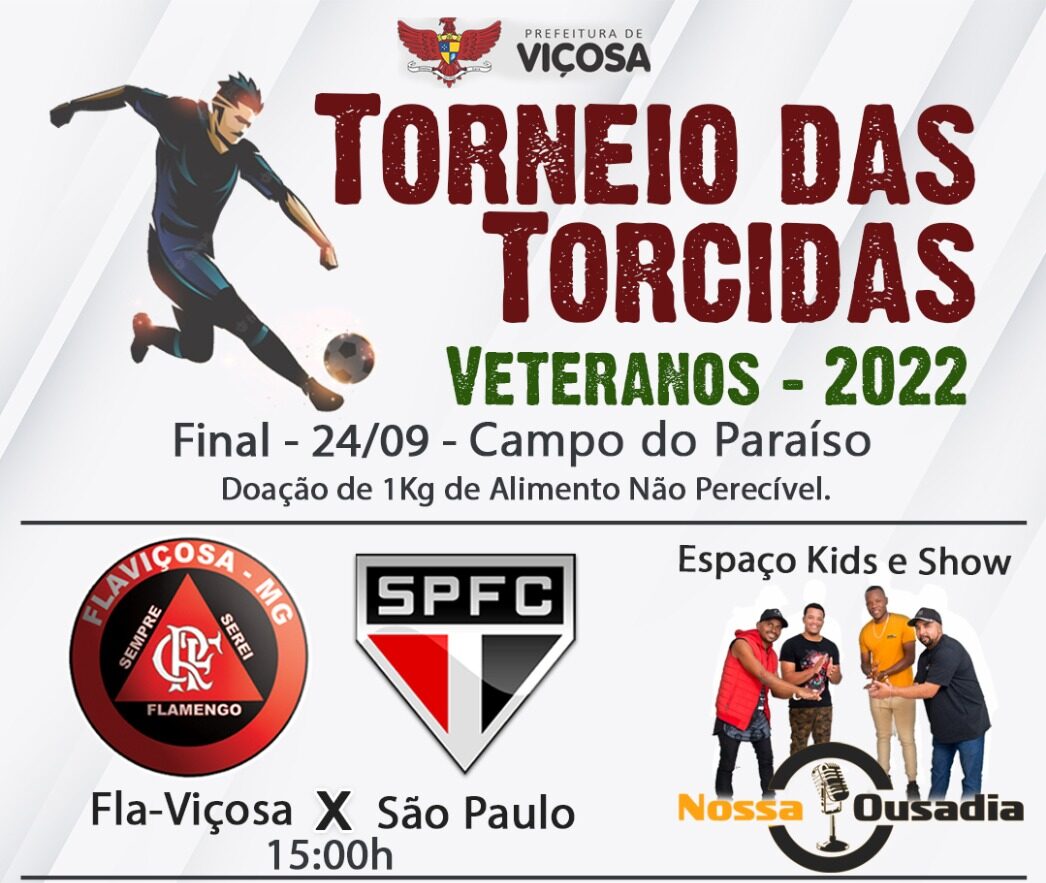 Final do Torneio das Torcidas Veteranos de 2022 acontece neste sábado (24)