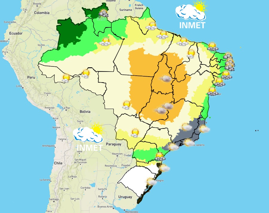 Previsão do tempo para Viçosa e região nesta segunda-feira (5/9)