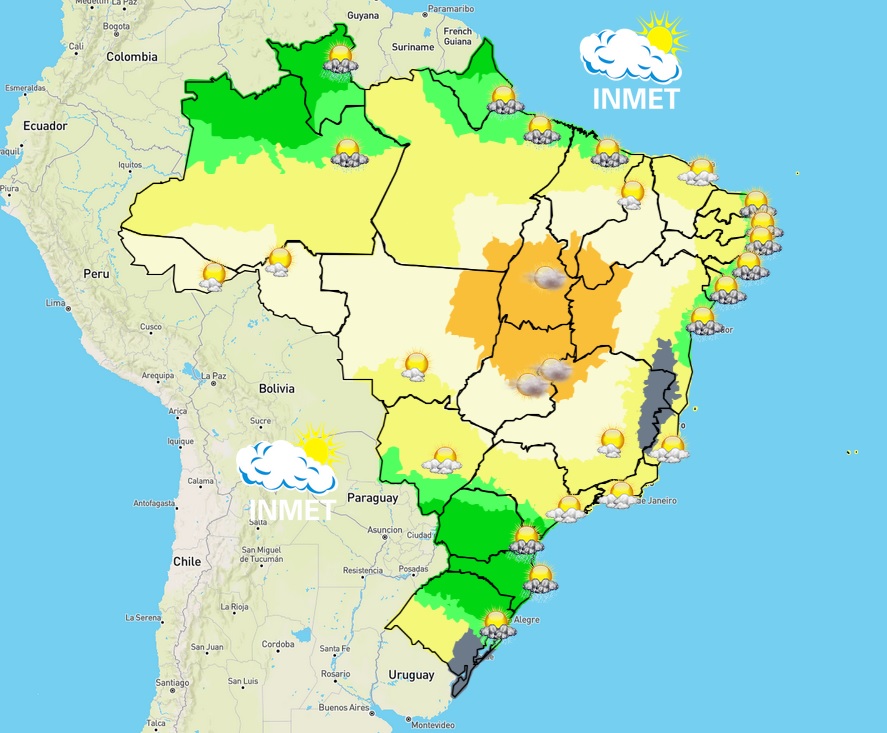 Previsão do tempo para Viçosa e região nesta terça-feira (6/9)