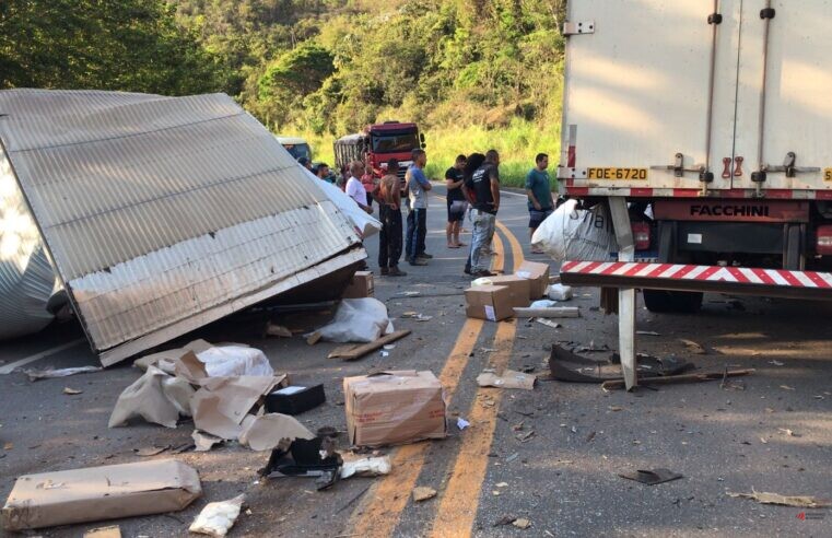 Grave acidente entre Ponte Nova e Viçosa deixa rodovia interditada