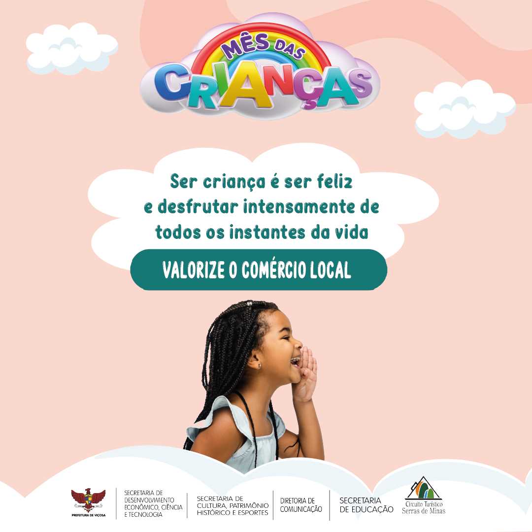 Viçosa: Prefeitura divulga programação para o Dia das Crianças
