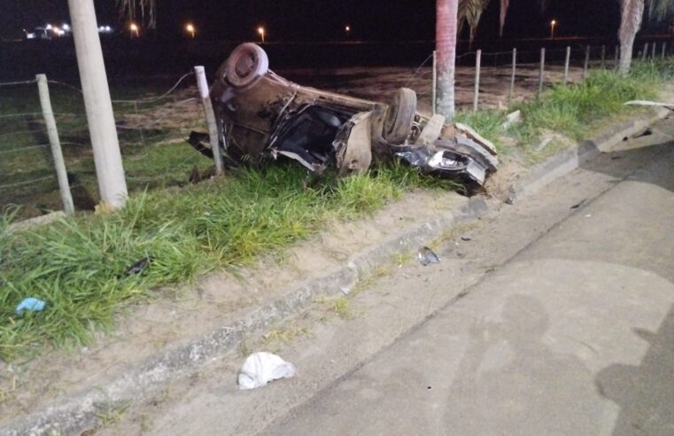Jovens morrem em acidente na BR-356, trevo de Coimbra