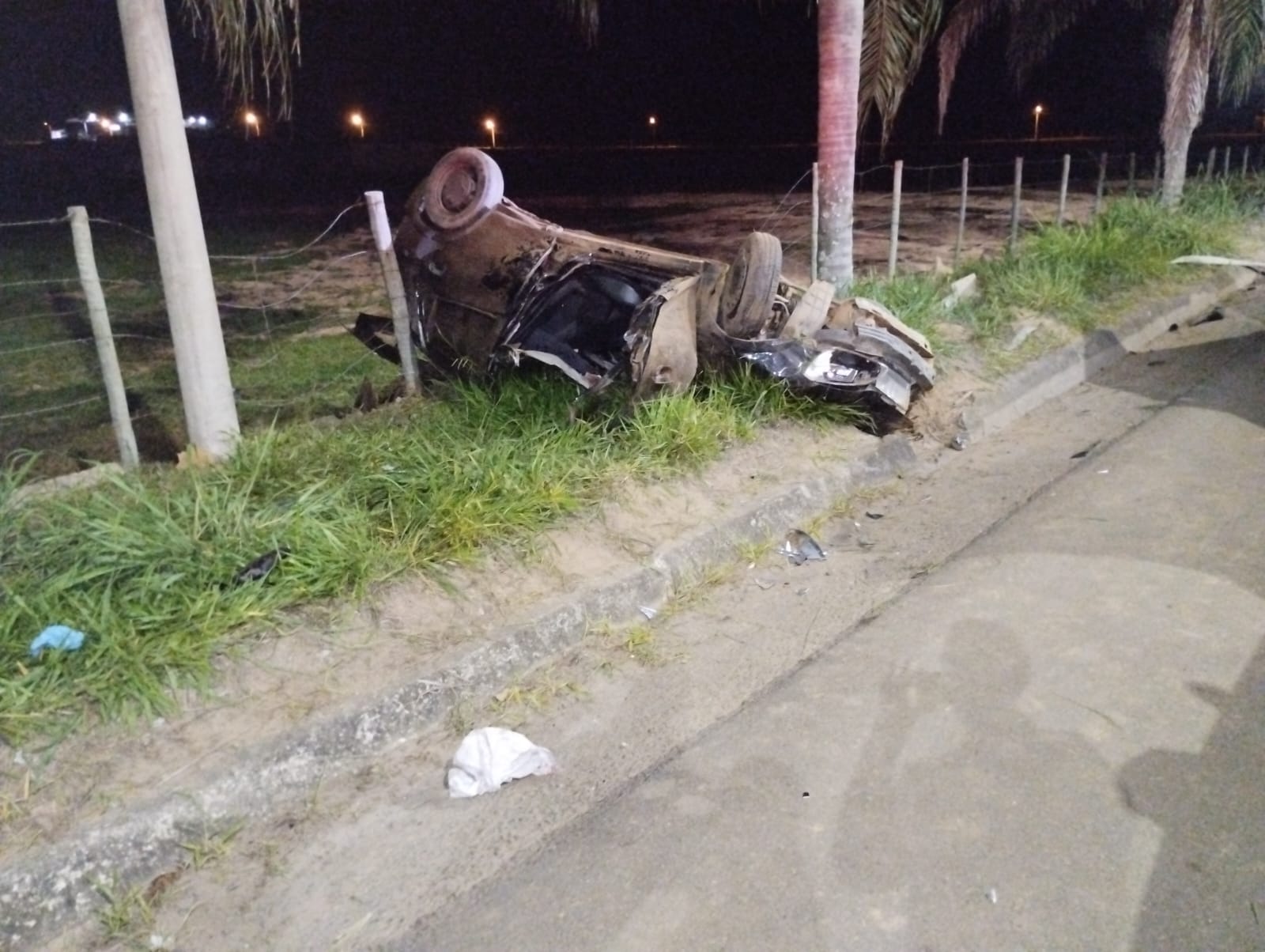 Jovens morrem em acidente na BR-356, trevo de Coimbra