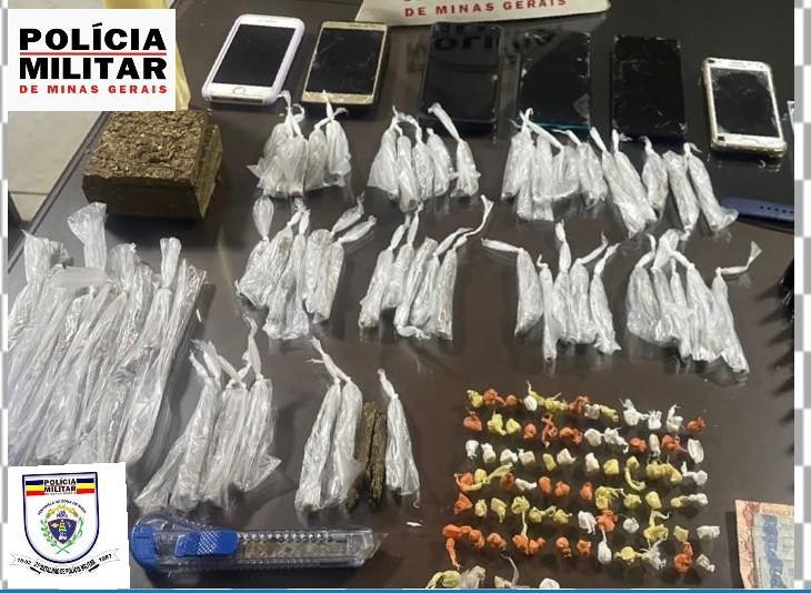 PM de Ubá prende quatro homens por tráfico de drogas e corrupção de menores