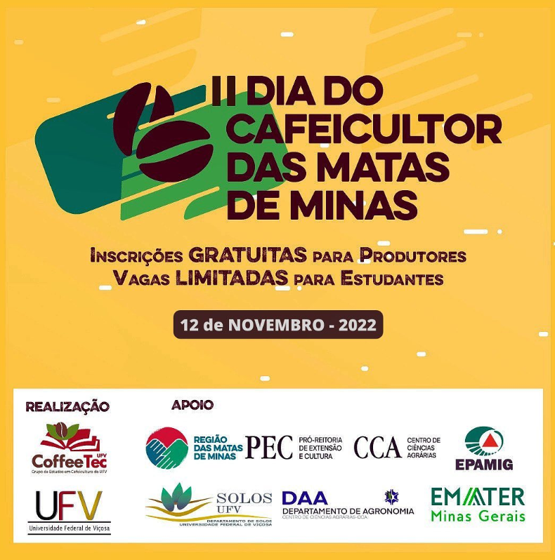 Inscrições abertas para 2ª edição do Dia do Cafeicultor das Matas de Minas