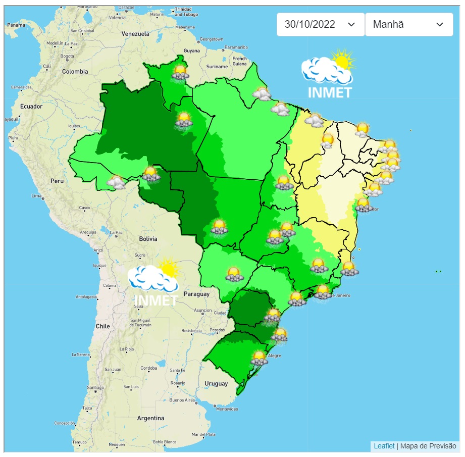 Previsão do tempo para Viçosa e região neste domingo (30/10)