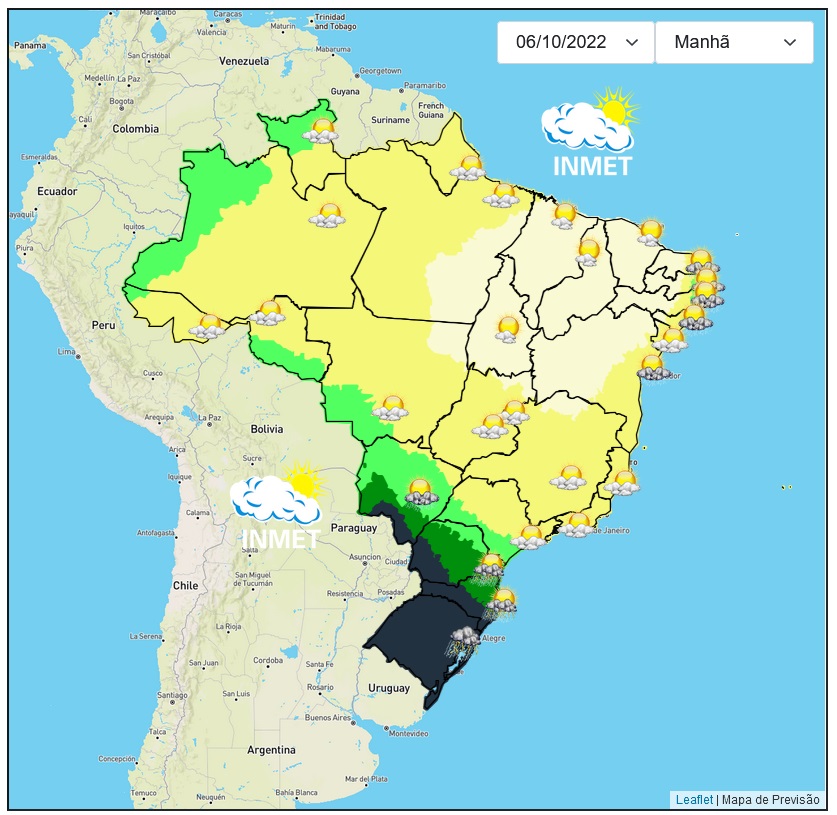 Previsão do tempo para Viçosa e região nesta quinta-feira (6/10)