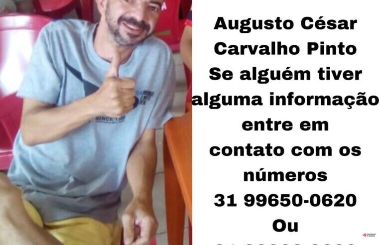 Viçosense está desaparecido; família pede ajuda para encontrá-lo