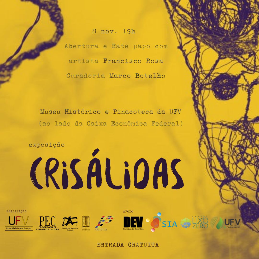 Pinacoteca da UFV apresentará ao público a exposição “Crisálidas”