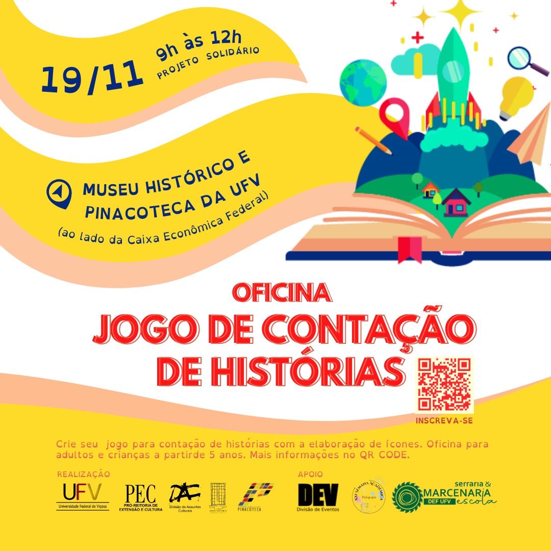 Inscrições abertas para oficina de jogos de contação de histórias na UFV