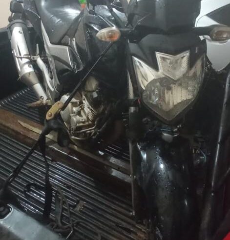 Motocicleta usada em roubo é apreendida pela PM de Ponte Nova