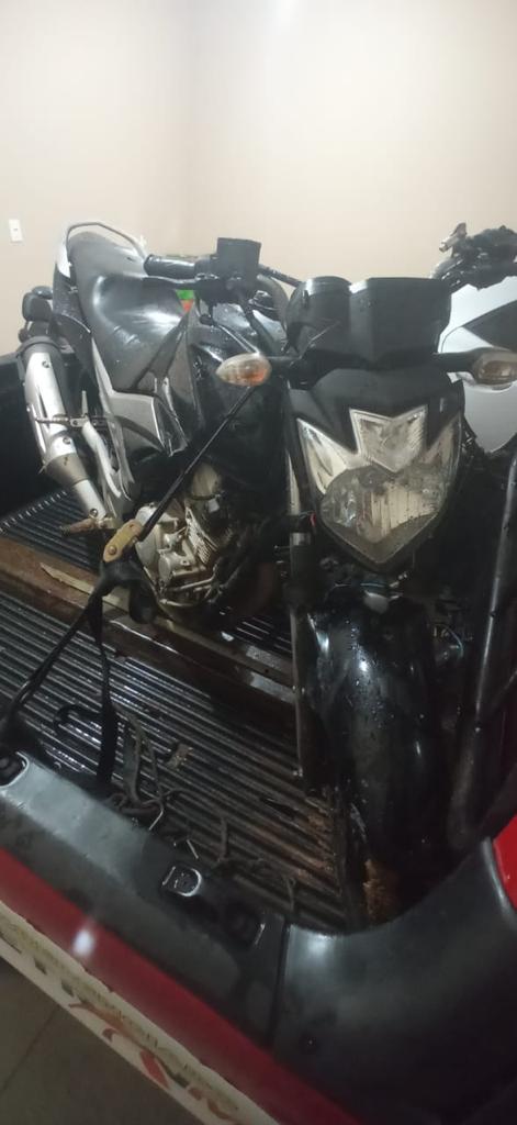 Motocicleta usada em roubo é apreendida pela PM de Ponte Nova