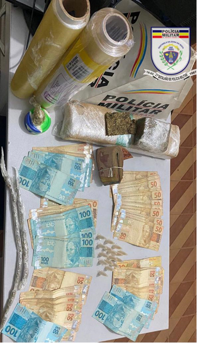Casal é preso por tráfico de drogas; homem quebrou tornozelos em fuga