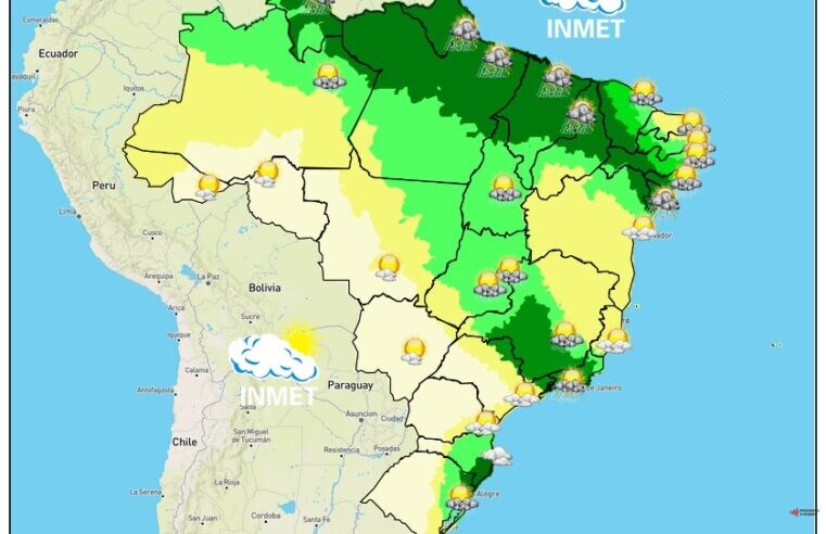Previsão do tempo para Viçosa e região nesta terça-feira (8/11)