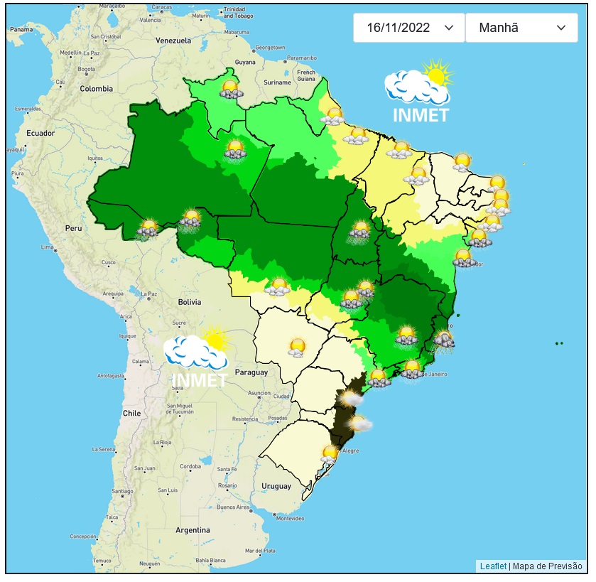 Previsão do tempo para Viçosa e região nesta quarta-feira (16/11)