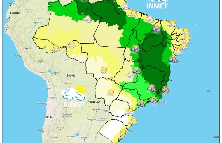 Previsão do tempo para Viçosa e região nesta quarta-feira, (03/11)
