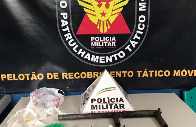 Homem é preso com armas e drogas após tentar fugir da PM