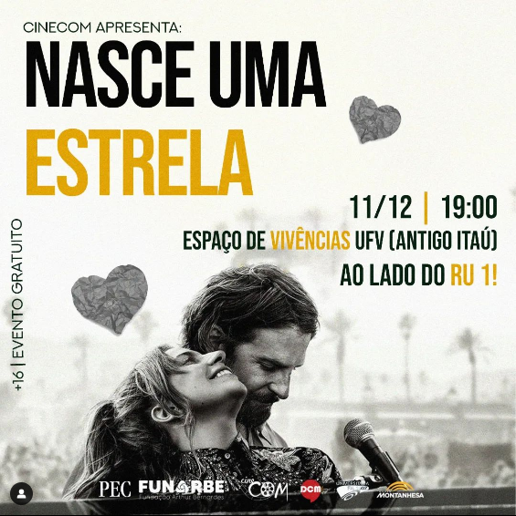 ‘Nasce uma estrela’ é a última sessão do CineCom deste ano