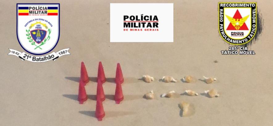 Polícia Militar apreende drogas em Ubá