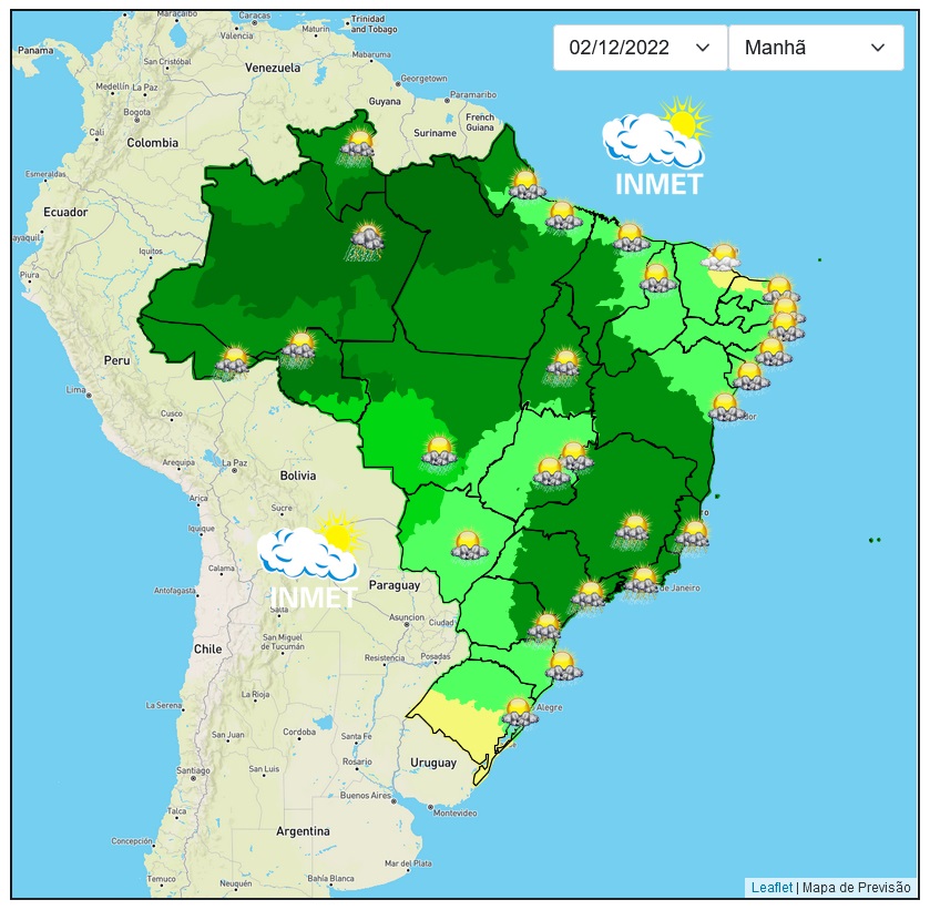 Previsão do tempo para Viçosa e região nesta sexta-feira (2/12)
